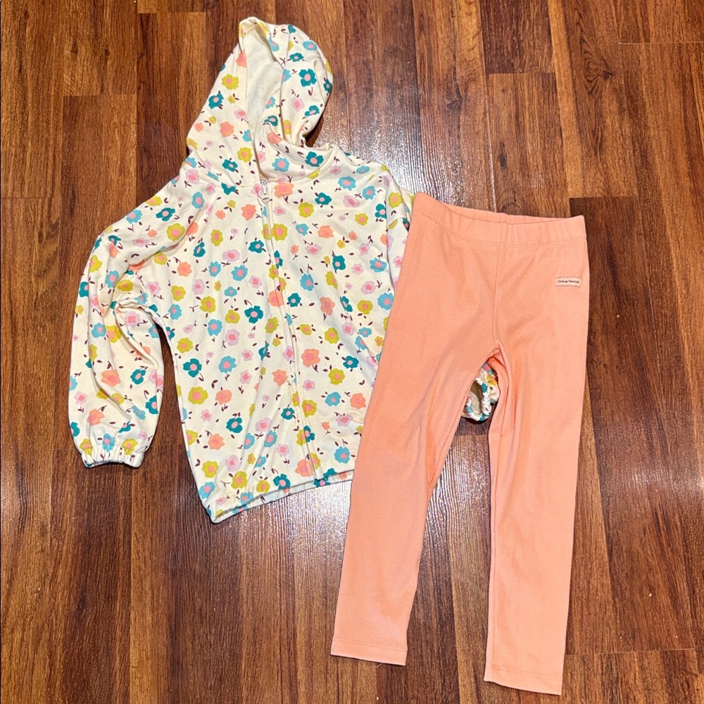 Zara Floral Matching Set Size 6/7